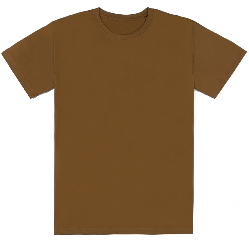 基本款中性T恤咖啡色