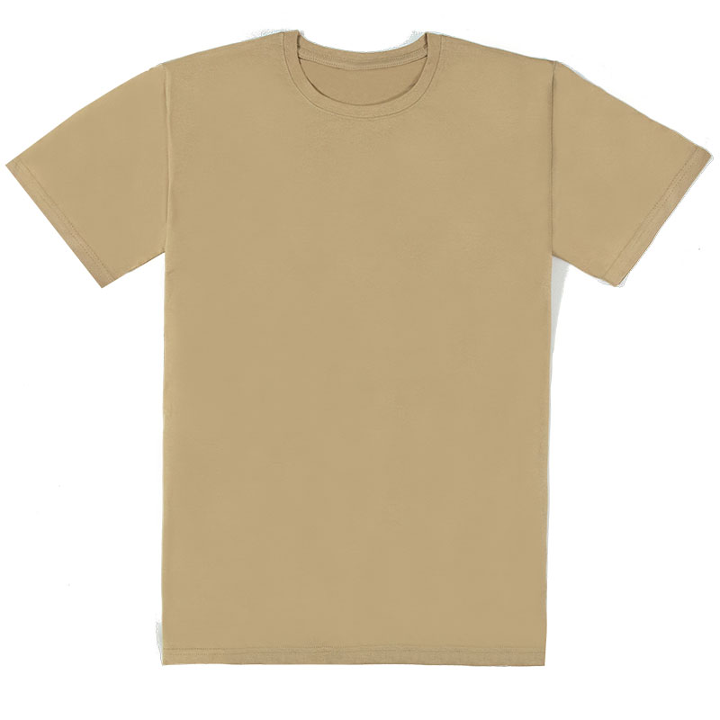 基本款中性T恤卡其色