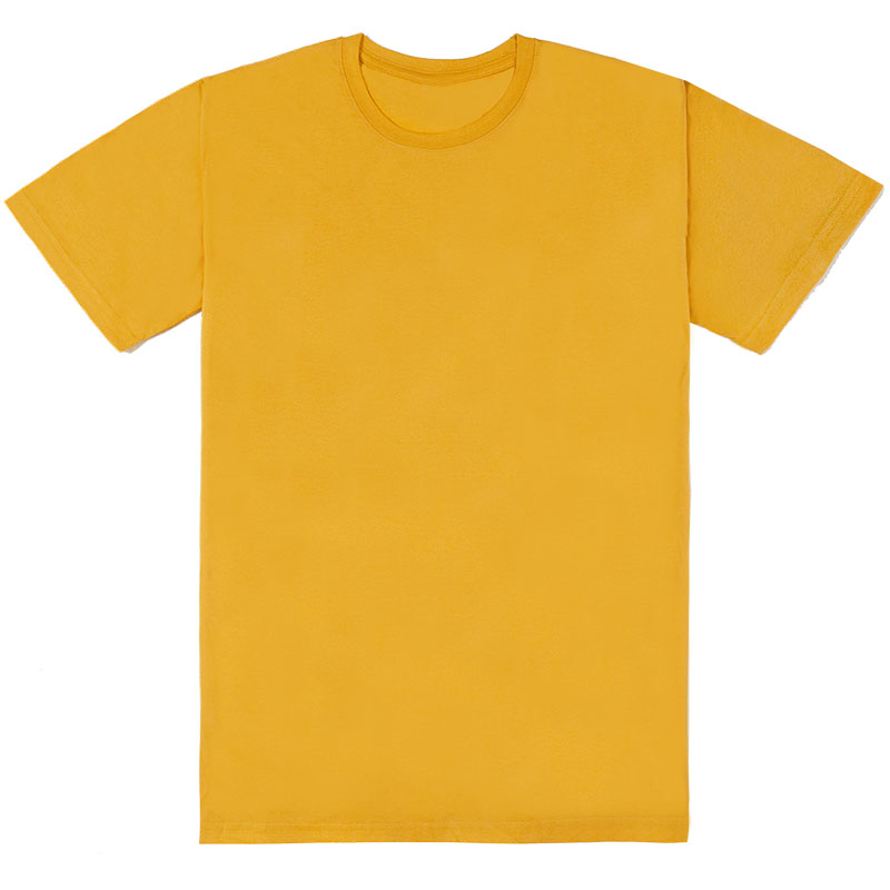 基本款中性T恤薑黃色