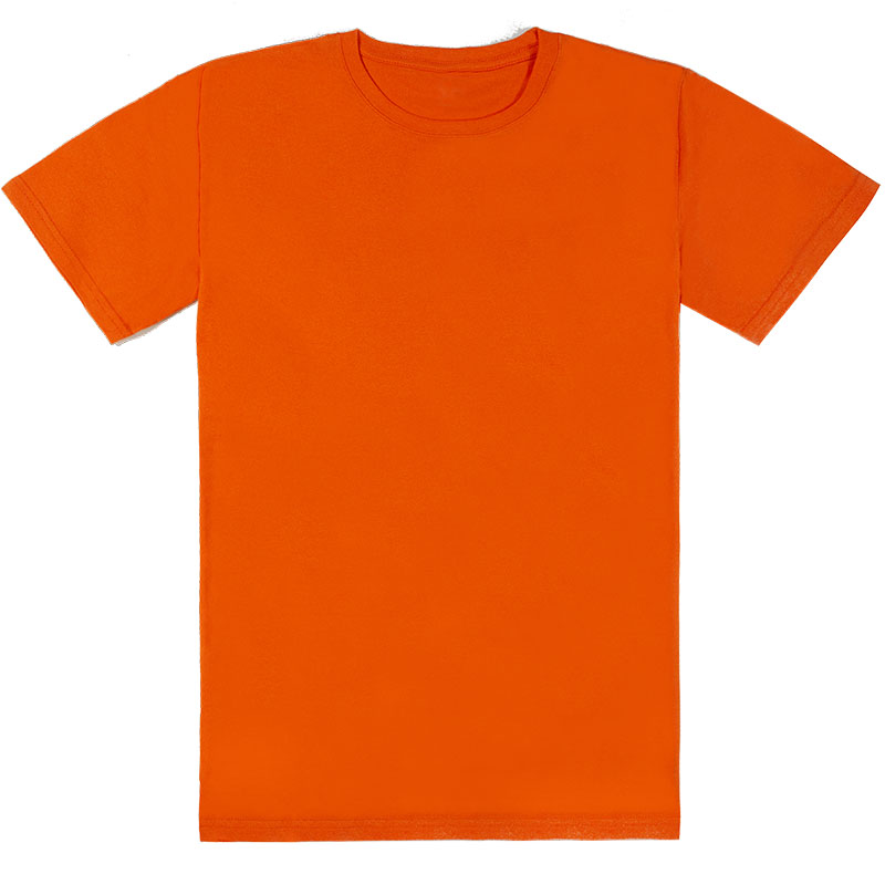 基本款中性T恤橘色