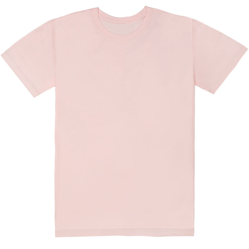 基本款中性T恤粉紅色