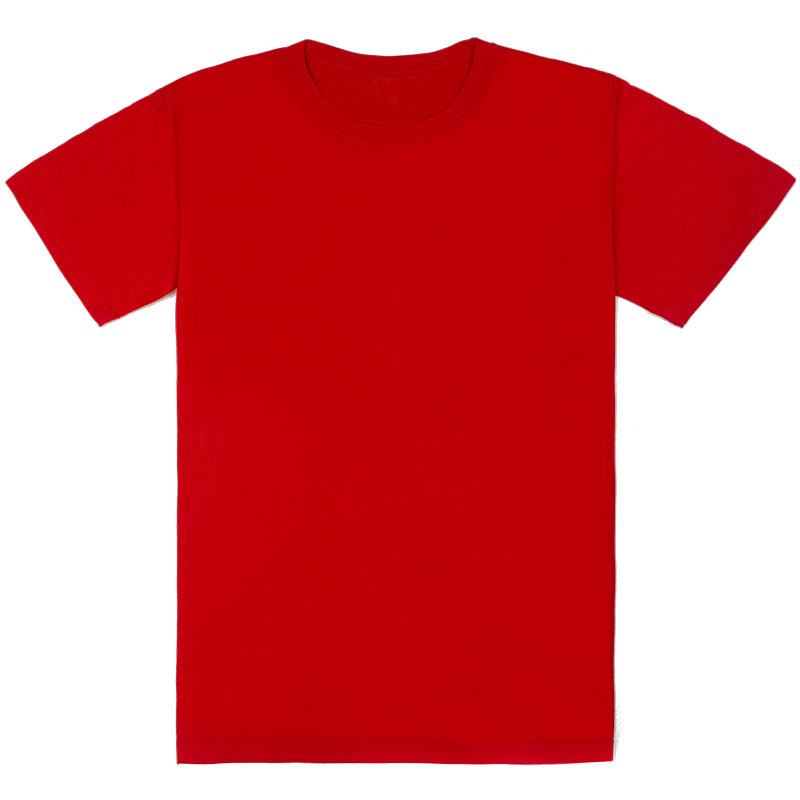 基本款中性T恤紅色