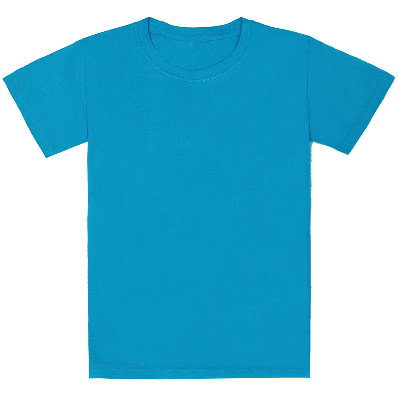 基本款中性T恤寶石藍色