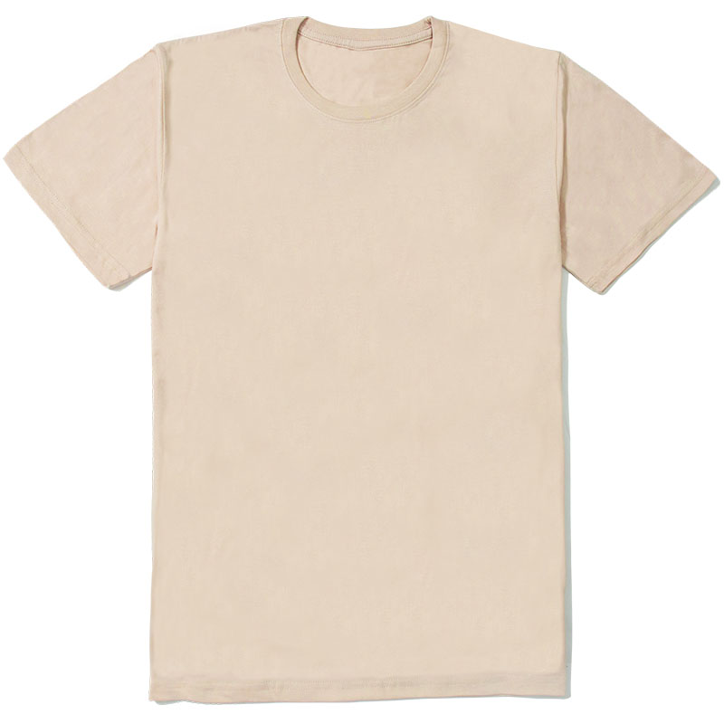 基本款中性T恤沙棕色