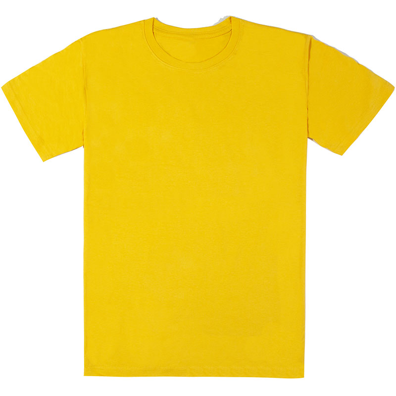 基本款中性T恤黃色